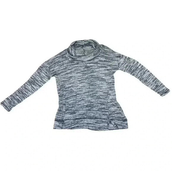aerie Sweaters - Aerie Blue and White Cowl Neck Marled Soft Pullover Sweater Women’s L